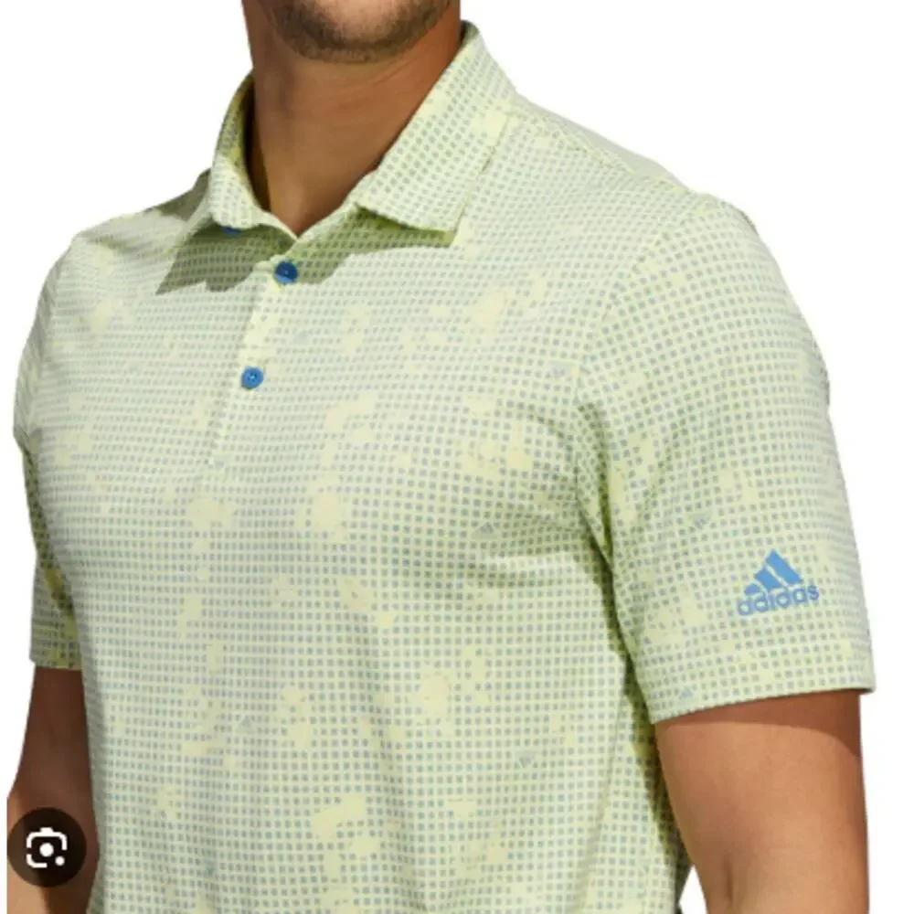 Adidas Primegreen Night Camo Print Golf Polo Size XL